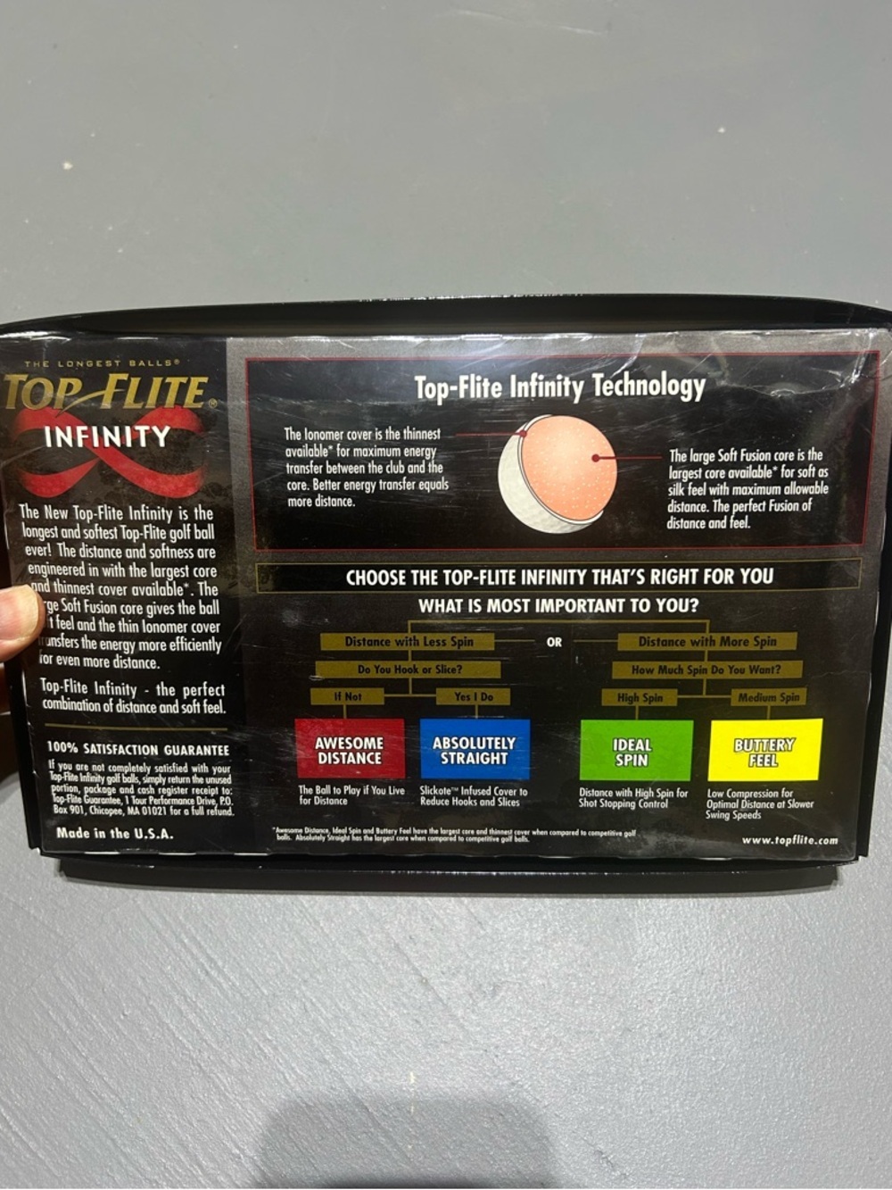 (NEW) Top Flite Infinity Long Soft Awesome Distance 15 Pack Golf Balls - Picture 4 of 8